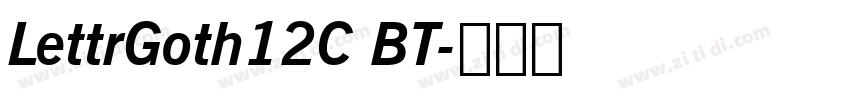 LettrGoth12C BT字体转换